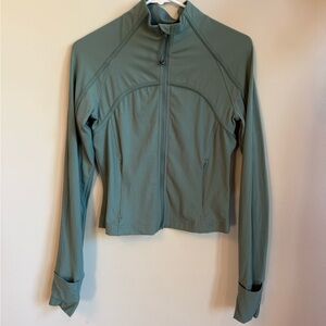 Lululemon Ribbed Nulu Cropped Define Jacket Tidewater Teal